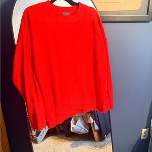 Vince Camuto Bright Red Crewneck Sweater